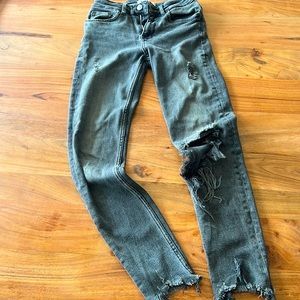 Zara low rise stretch jeans